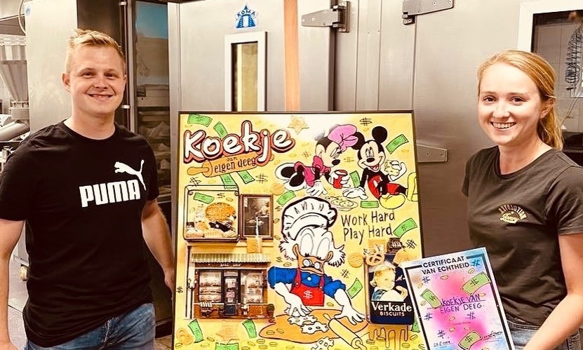 Vers uit de over: Schilderij voor Bakkerij Toebast gemaakt